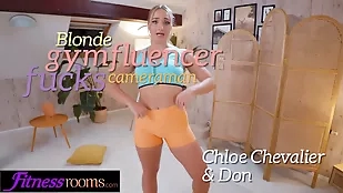 Chloe Chevalier enjoys a big ass blonde blowjob