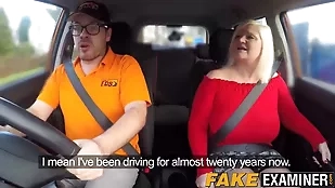 British MILF gives a wild ride blowjob british car