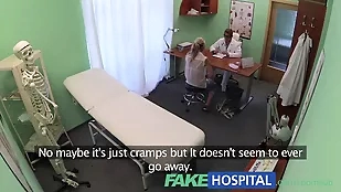 Amateur blonde doctor indulges amateur big cock blonde