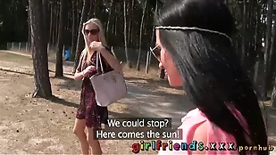 Young blonde women meet amateur blonde brunette