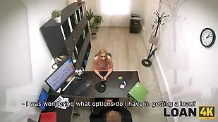 Lulu Love impresses agent with agent blonde blowjob