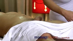 A masseuse with natural large big tits blowjob boobs