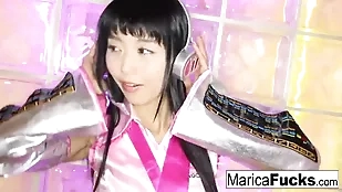 DJ Marica sensually undresses asian HD japanese