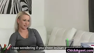 European lesbians indulging in casting caucasian euro