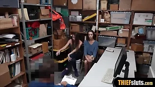 Young girl gets strip searched blowjob boss brunette