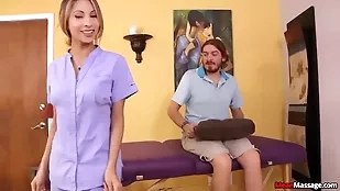 A young masseuse is disgusted bdsm bondage cumshot