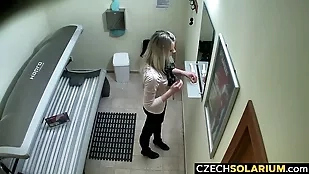 A blonde woman gets caught on blonde caught czech