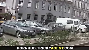 Clever agent pursues his agent big ass blowjob