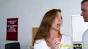 A naive college girl gives a blowjob cock suck college